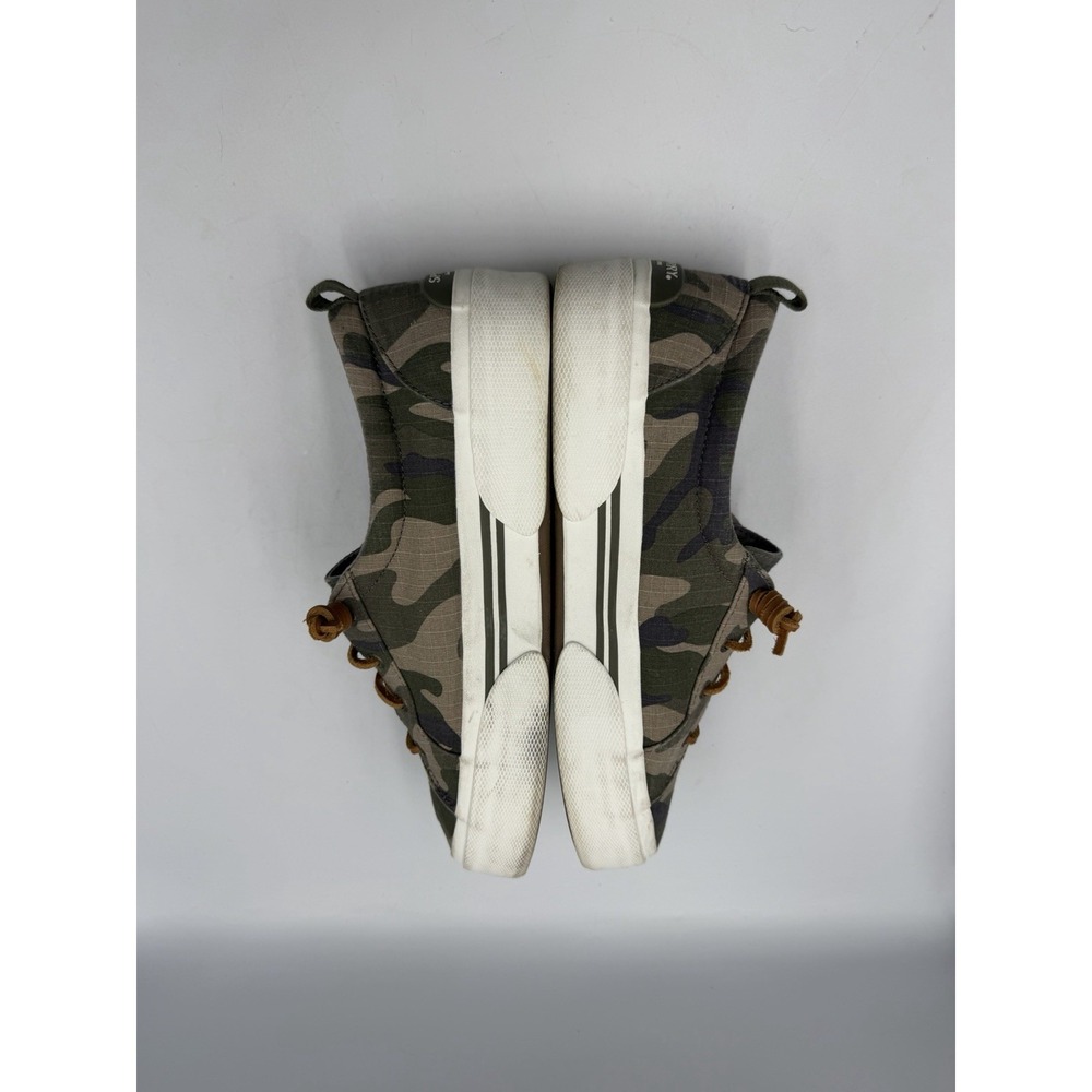 Sperry Crest Vibe Womens 10 Camo Canvas Sneakers Lace Up Casual Shoes Ripstop - Picture 6 of 8